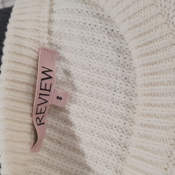 Review Size 8 White Knit Jumper - Picture 7 of 8